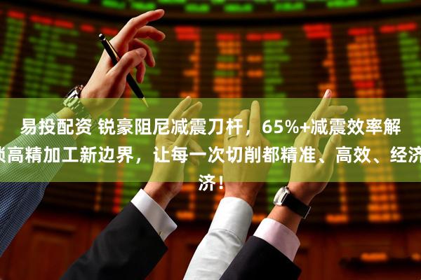 易投配资 锐豪阻尼减震刀杆，65%+减震效率解锁高精加工新边界，让每一次切削都精准、高效、经济！